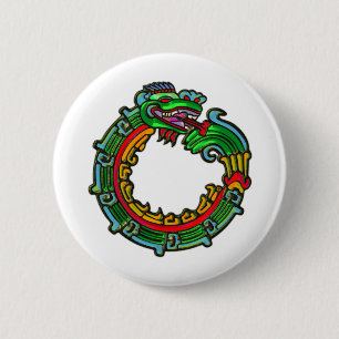 Quetzalcoatl 2 Inch Round Button