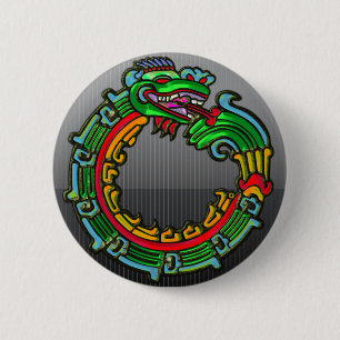 Quetzalcoatl 2 Inch Round Button