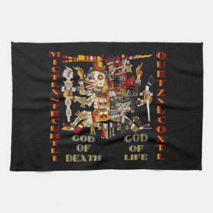 Quetzalcoatl and Mictlantecuhtli Kitchen Towel