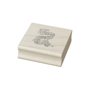 Quetzalcoatl Aztec Art Rubber Stamp