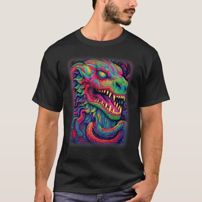 Quetzalcoatl Aztec God Feathered Serpent Kukulkan  T-Shirt (Front)