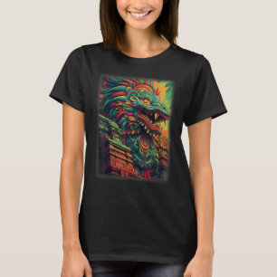 Quetzalcoatl Aztec God Feathered Serpent Kukulkan T-Shirt