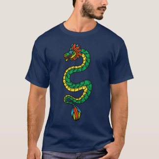 Quetzalcoatl Aztec Mayan Feathered Serpent Toltec  T-Shirt