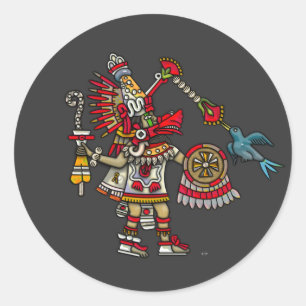 Quetzalcoatl Classic Round Sticker