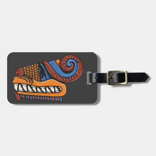 Quetzalcoatl Luggage Tag (Front Horizontal)