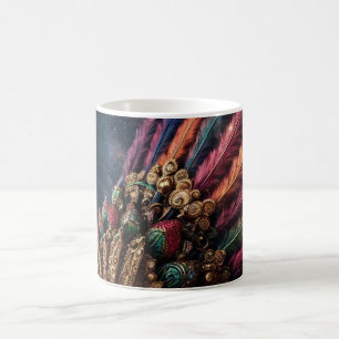 "Quetzalcóatl: The Feathered Serpent in Gold and B Magic Mug