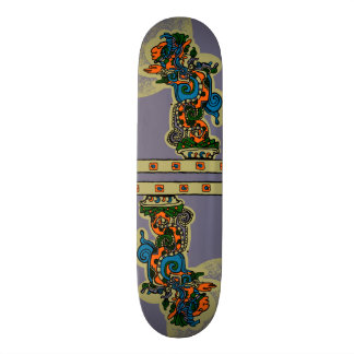 Quetzalcoatl. Tribal Aztec Skateboard