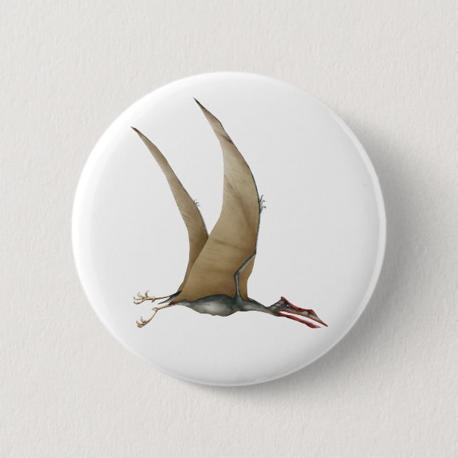 Quetzalcoatlus 2 Inch Round Button (Front)