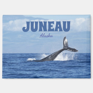 Queue de baleine Pittoresque Juneau Alaska Magnet 