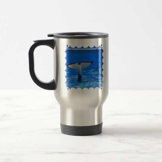 Queue d'une tasse de voyage de baleine (Gauche)