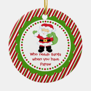 Qui a besoin de Père Noël… Ornement de Noël de
