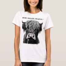 "Qui a besoin des gens ?" T-shirt de la vache High