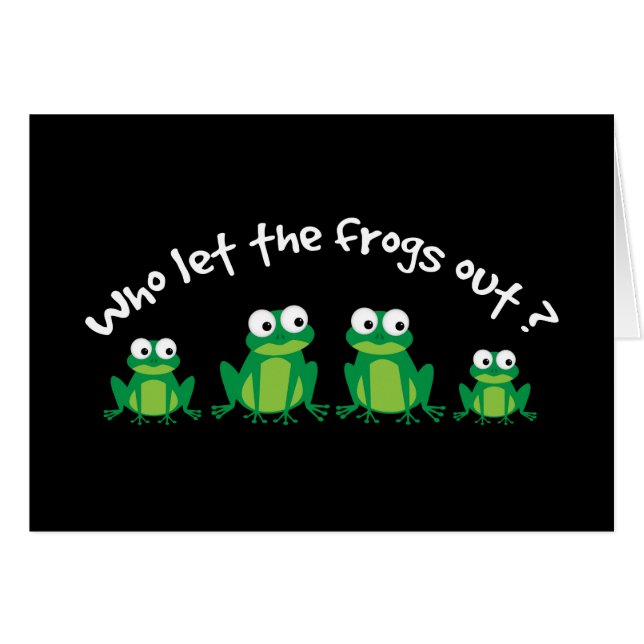 Qui a laissé les grenouilles ? (Devant horizontal)