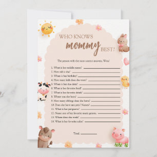 Qui connaît maman de la meilleure carte de jeu