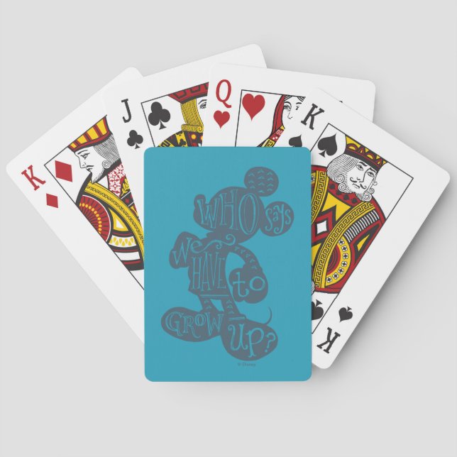 Qui Dit Que Nous Devons Croître ? Jeux de cartes (dos)