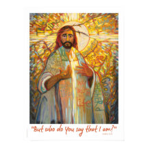 Qui Dites-Vous Que Je Suis, Poster Jésus 18x24"