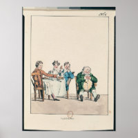 Qui dort dine', caricature of a man sleeping