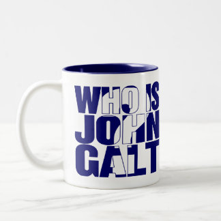 Qui est John Galt ? bleu de la tasse 15oz