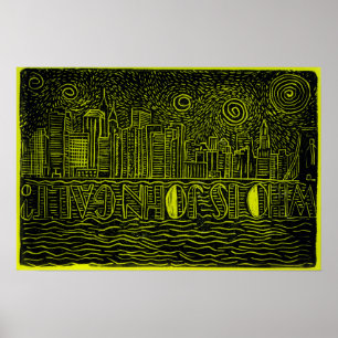 Qui est John Galt...New York City Skyline Poster