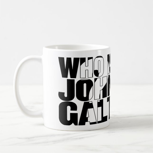 Qui est John Galt ? tasse 11oz (Gauche)