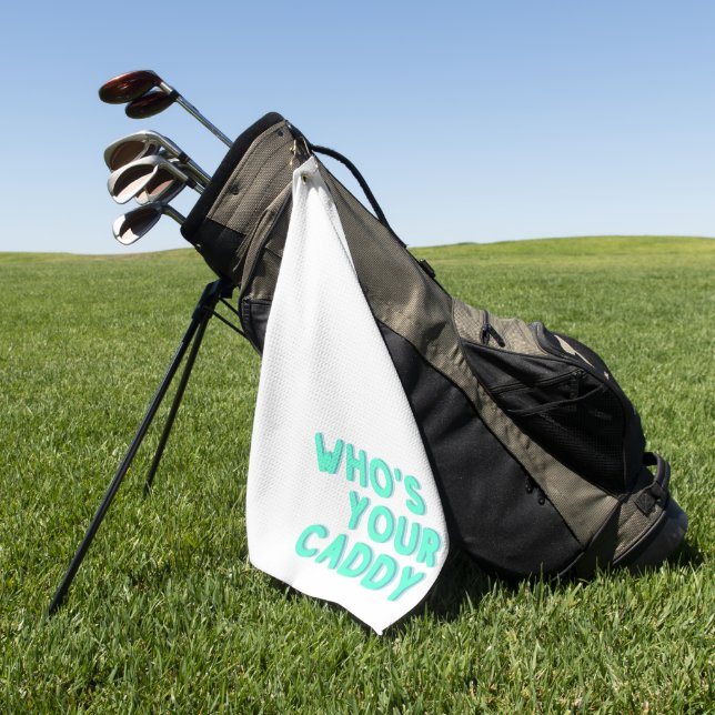 Qui est votre serviette de golf caddy (Vert)