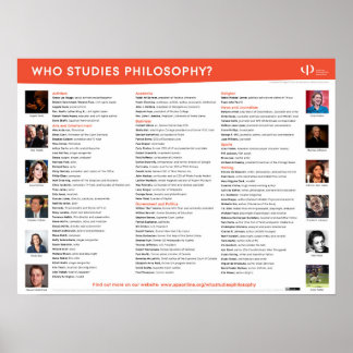 Qui étudie Philosophie affiche
