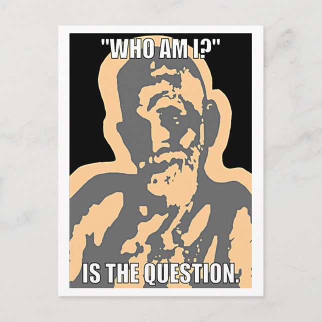 Qui suis-je ? Carte postale (Devant)
