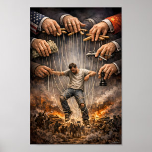 Qui tire les ficelles Affiches allégoriques de gue