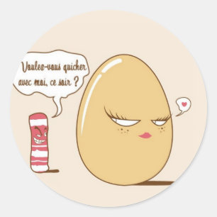 Quiche Classic Round Sticker