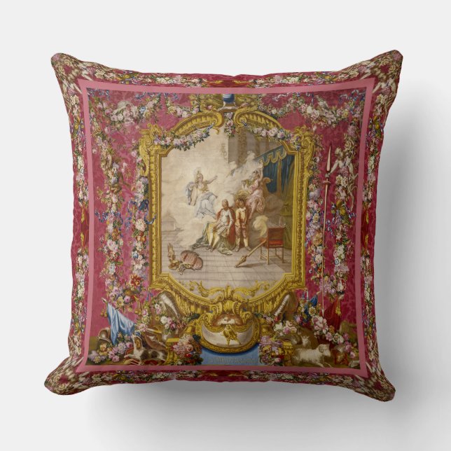 Quichotte Baroque Throw Pillow (Front)