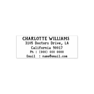 Quick and Easy Address Information  Self-inking Stamp