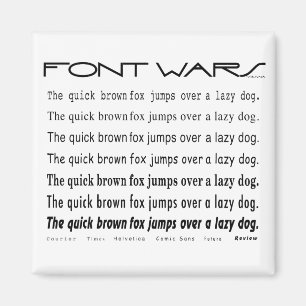 Quick Brown Fox Magnet