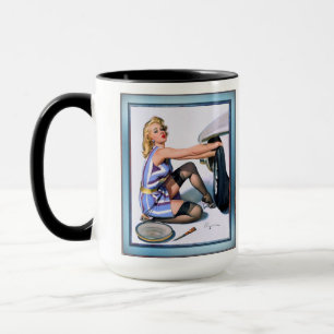 Quick Change by Gil Elvgren Mug