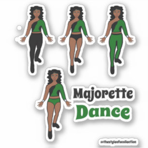 Quick Change  Dancer Stickers Green Black