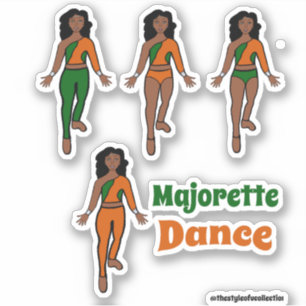 Quick Change  Dancer Stickers Green Orange