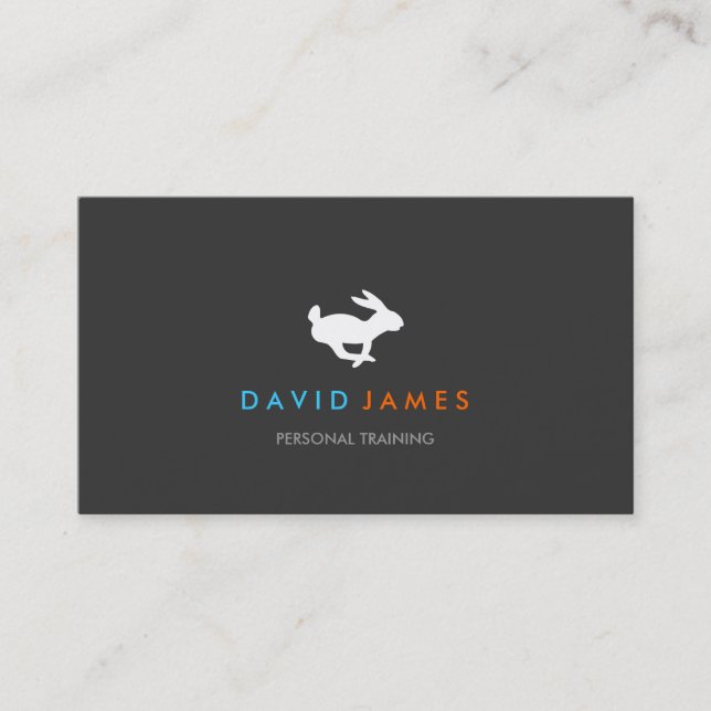 Quick Rabbit Logo (short name) Business Card (Front)