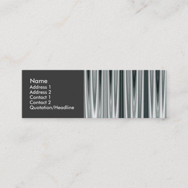 Quick Silver 01 Mini Business Card (Front)