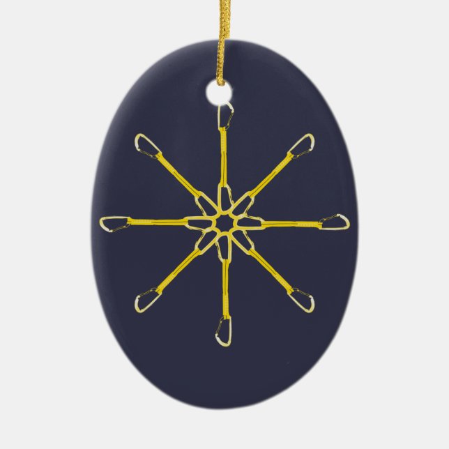 Quickdraw Flower Ceramic Ornament (Front)
