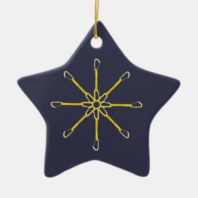 Quickdraw Flower Ceramic Ornament (Front)