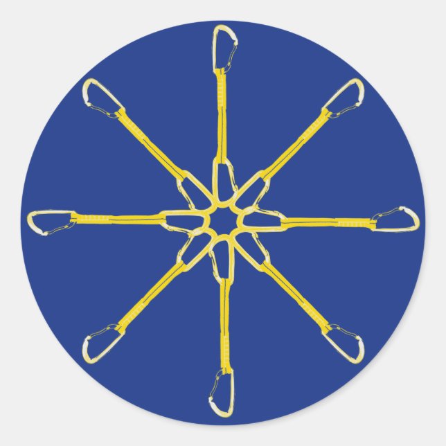 Quickdraw Flower Classic Round Sticker (Front)