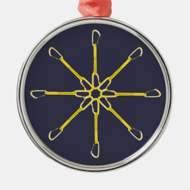 Quickdraw Flower Metal Ornament (Front)