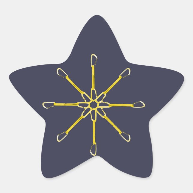Quickdraw Flower Star Sticker (Front)