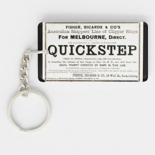 Quickstep Clipper sailing ships 1859 Keychain