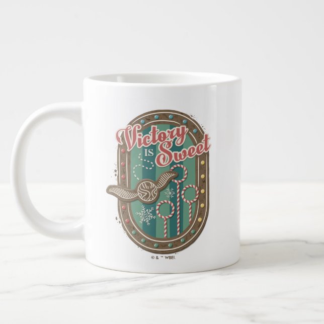 QUIDDITCH™ Victory is Sweet Holiday Cookie Graphic Large Coffee Mug (Left)
