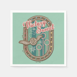 QUIDDITCH™ Victory is Sweet Holiday Cookie Graphic Napkin