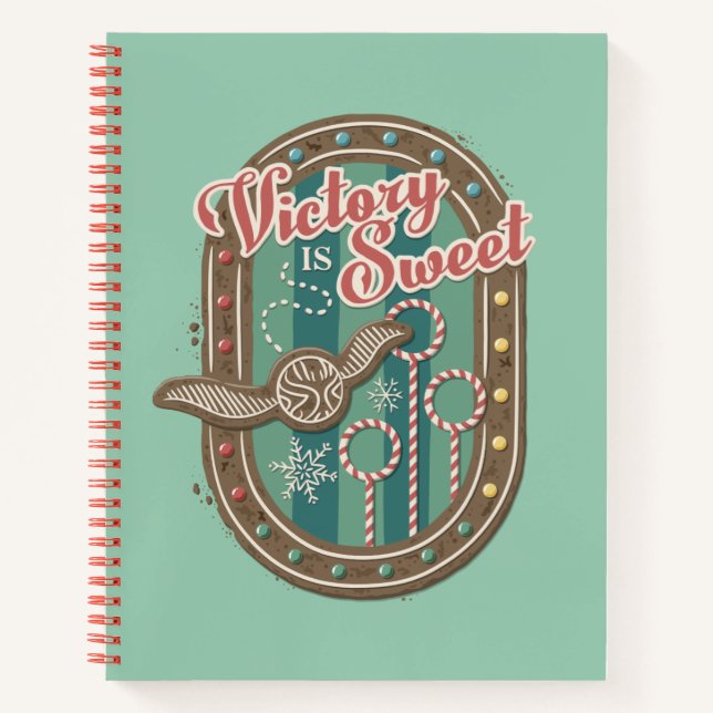 QUIDDITCH™ Victory is Sweet Holiday Cookie Graphic Notebook (Front)