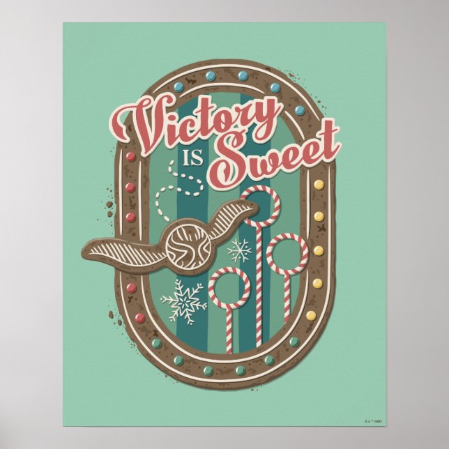 QUIDDITCH™ Victory is Sweet Holiday Cookie Graphic Poster (Front)