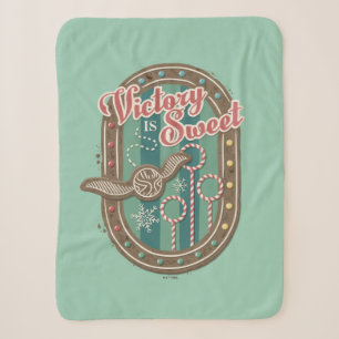 QUIDDITCH™ Victory is Sweet Holiday Cookie Graphic Sherpa Blanket