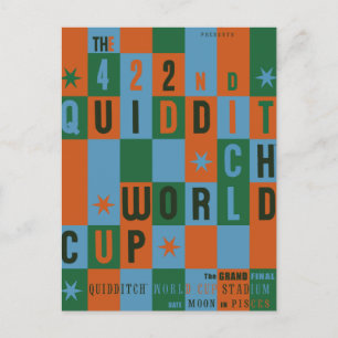 QUIDDITCH™ World Cup Checkerboard Poster Postcard