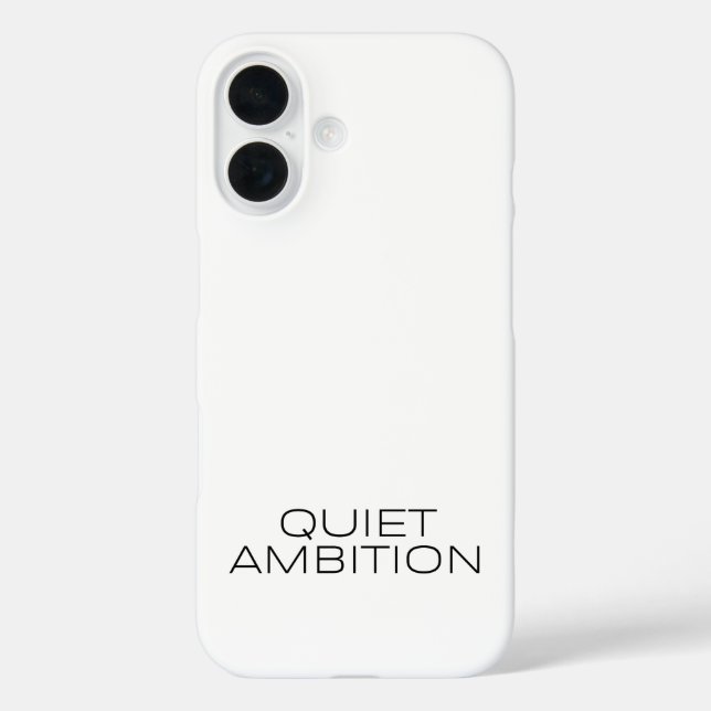 Quiet Ambition Sleek Phone Protector Case-Mate iPhone Case (Back)